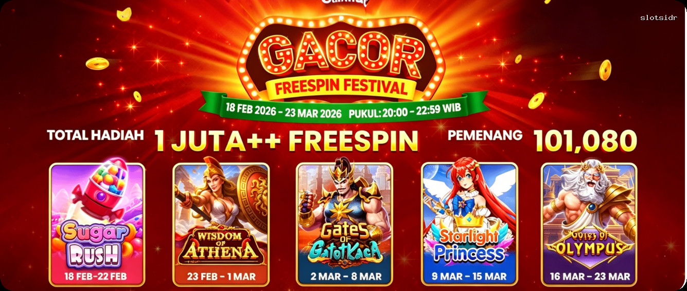 Login slotsidr Sekarang Bonus Melimpah